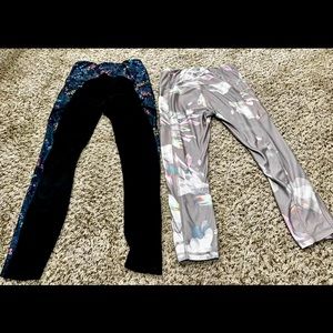 Pair of RBX floral leggings size small